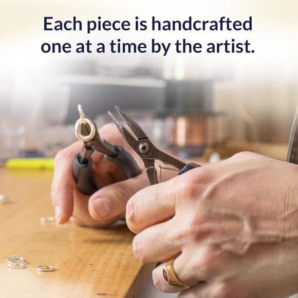 Dressy 14K Yellow Gold-Filled Love Knot Circle Dangle Earrings for Women Classy - Picture 7 of 8